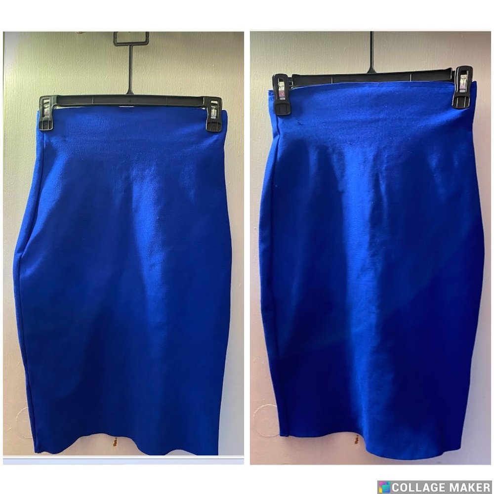 Royal Blue Bandage Pencil Skirt S